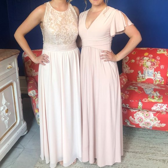 Lulu's Forever and Always Blush Lace Maxi Dress - Picture 3 of 4